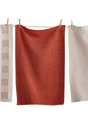 Sonoma Dishtowel Set Of 3 Red