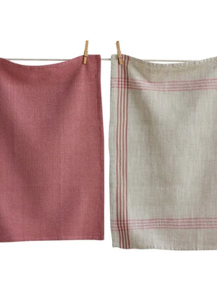 Woven Dishtowel Purple set of 4