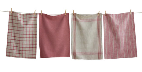 Woven Dishtowel Purple set of 4