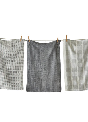 Sonoma Dishtowel Set Of 3 Grey