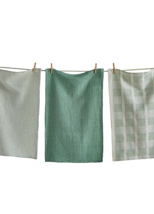 Sonoma Dishtowel Set Of 3 Sage