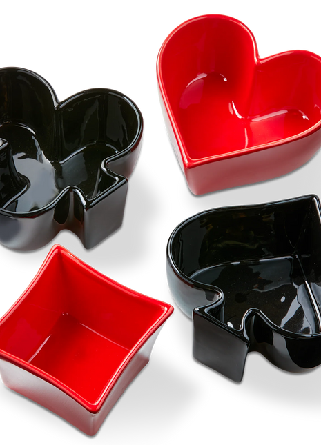 Suits Snack Bowl Assortment Of 4
