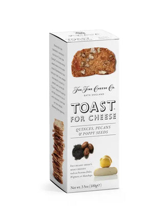 Toast for Cheese Quince Pecan & Poppy Seeds