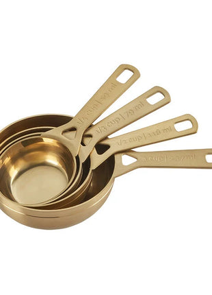 4-Piece Measuring Cup Set Gold