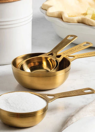4-Piece Measuring Cup Set Gold
