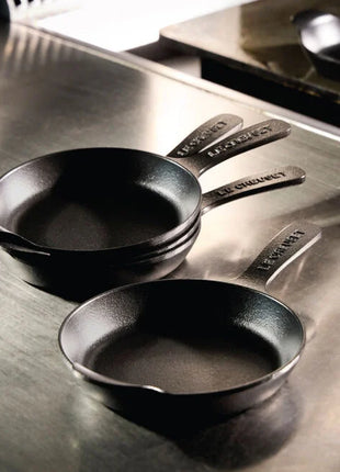 Mini Skillet 1/3 Qt Set of 4 Matte Black