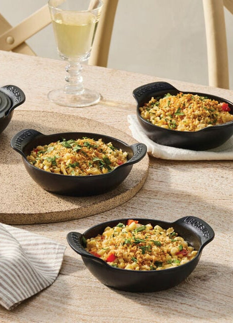 Mini Round Braiser 1/3 Qt Set of 4 Matte Black