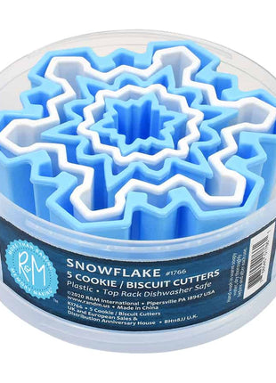Snowflake 5 Pc Plastic Cutter Set