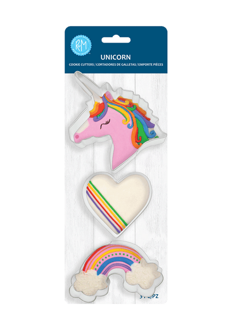 Unicorn 3 Pc Cookie Cutter Set