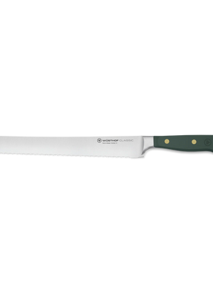 Wusthof Classic Color Double Serrated Bread Knife Fresh Rosemary 9 in