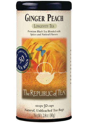 Ginger Peach Black Tea Bags