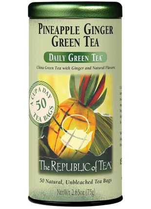 Pineapple Ginger Green Tea Bags