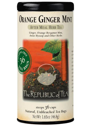 Orange Ginger Mint Herbal Tea Bags