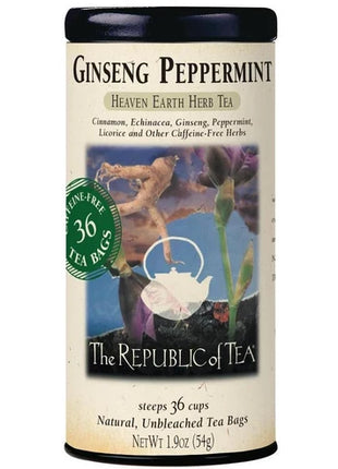 Ginseng Peppermint Herbal Tea 36 Tea Bags