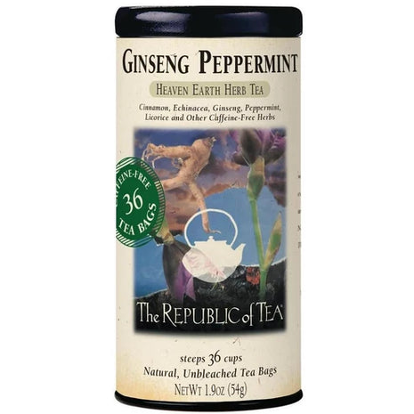 Ginseng Peppermint Herbal Tea 36 Tea Bags