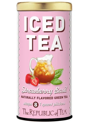 Strawberry Basil Green Tea Large Iced Tea Pouches