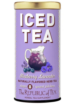 Republic of Tea Blueberry Lavender Daily Beauty Iced Tea Pouches