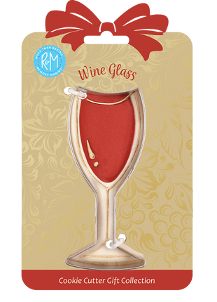Wine Glass Cookie Cutter 4" Carded