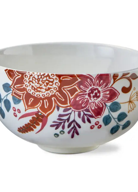 Autumn Bloom Snack Bowl Stoneware