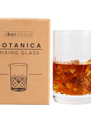 Botanica Etched Cocktail Mixing Glass, 18 oz / 550 Ml