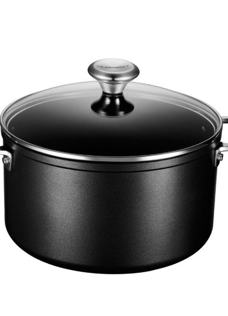 Toughened Nonstick Stockpot w/glass Lid Pro 6.3 qt