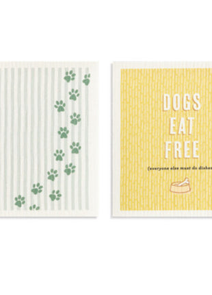 Swedish Dish Cloth Dogs Eat Free Single