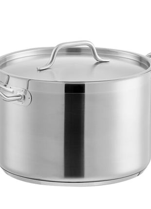 Heavy-Duty Stainless Steel Aluminum-Clad Stock Pot w/ Cover
