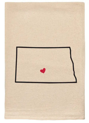 Tea Towel - Love My State w/ Heart Pin
