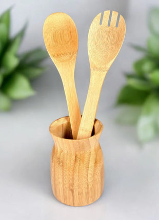 Bamboo Kitchen Utensils Holder