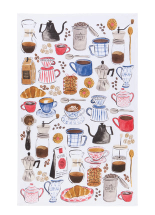 Printed Dishtowel Coffee Break