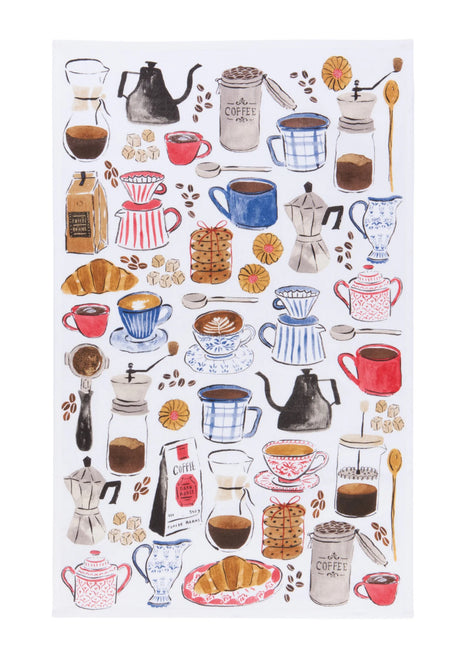 Printed Dishtowel Coffee Break