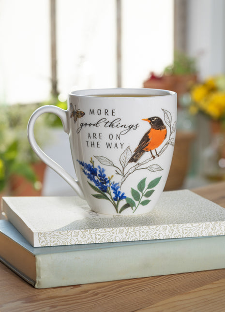 Ceramic Cup O Java Bird Greenhouse Retreat Robin