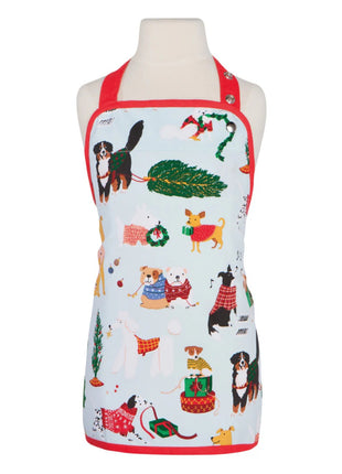 Kids Apron Holiday Hounds