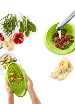 Collapsible Colander Green