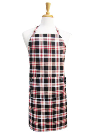Man Plaid Chef Apron