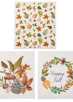 Fall Foliage Reusable Dish Cloth
