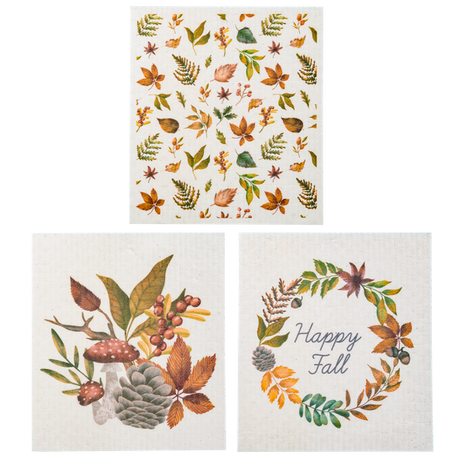 Fall Foliage Reusable Dish Cloth