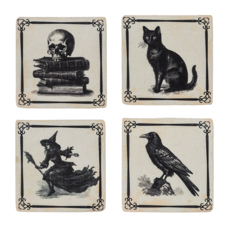 Vintage Halloween Coaster (4 pc. set)