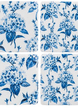 Hydrangea Coaster 4pc Coaster Set