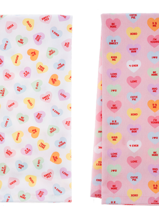 Candy Heart Tea Towel