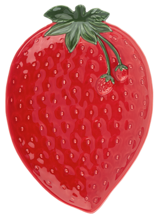 Strawberry Dish - Dark Red