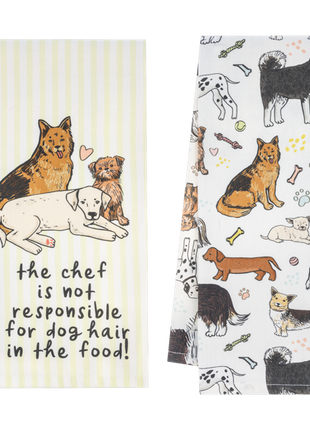 Tea Towel - Colorful Dogs
