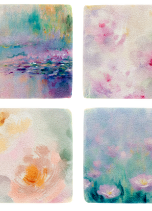 Coasters -Watercolor Florals 4 pc set