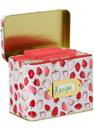 Tin Recipe Box