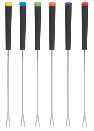 Black Handle Fondue Forks / Set Of 6 DC