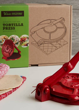 Cast Iron Tortilla Press Kit