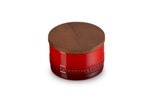 Signature Canister w/ Wood Lid 16 Oz