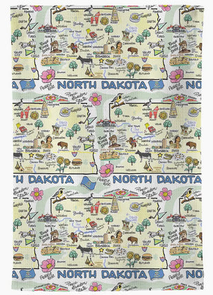 Fishkiss North Dakotatea Towel