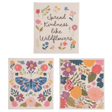 Flower Fields Reusable Dish Cloth