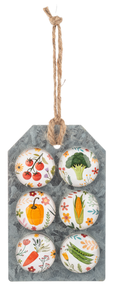 Vegetable Magnets - set of 6